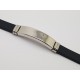 Stainless Steel & Silicone Bracelet 10mm x 210mm
