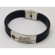 Stainless Steel & Silicone Bracelet 15mm x 210mm