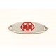 Mini Red Classic Stainless Medical ID Tag