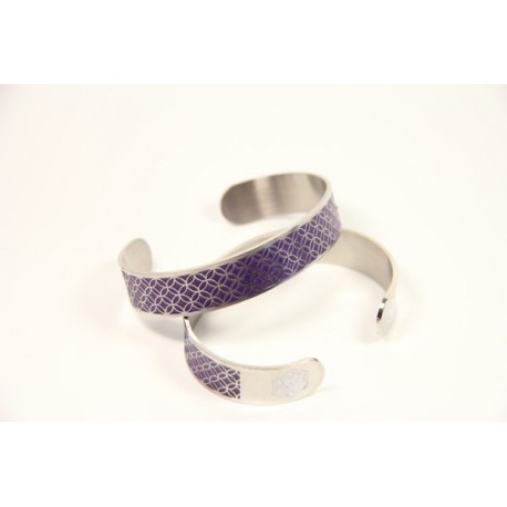 Tracy Medic Alert Cuff Purple