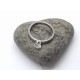 Stainless Steel Ladies Solitair Ring