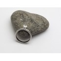 Stainless Steel Ladies Solitair Ring