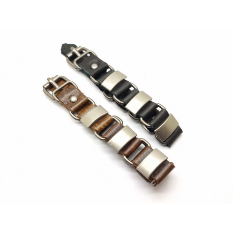Leather Bracelet with Engraving