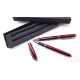 RED METAL BALLPOINT AND ROLLERBALL PEN SET ''HELIUM' IN PRESENTATION BOX
