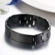 Black Stainless Steel Lords Prayer Bracelet