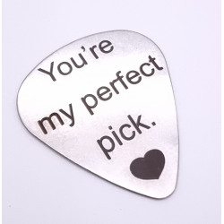 Metal Guitar Pick with Engraving
