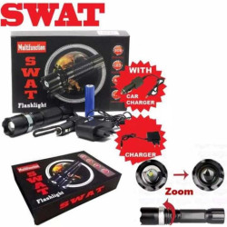 SWAT Zoom Rechargeable Torch with engraving