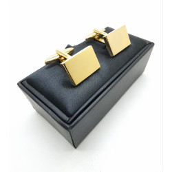 Gold Plated Cufflinks in Presentation Box