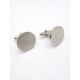 Round 20mm Stainless Steel Cufflinks