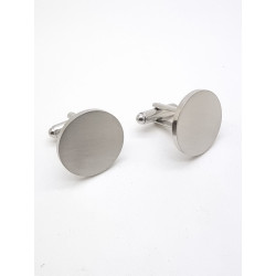 Round 20mm Stainless Steel Cufflinks