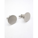 Round 20mm Stainless Steel Cufflinks