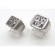 Mens Stainless Steel Signet Rings