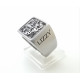 Mens Stainless Steel Signet Rings