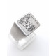 Mens Stainless Steel Signet Rings