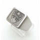 Mens Stainless Steel Signet Rings