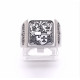 Mens Stainless Steel Signet Rings