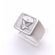 Mens Stainless Steel Signet Rings