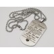 To My Husband Engraved Dog Tag