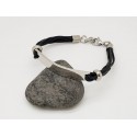 Stainless Steel & Leather Bracelet 1