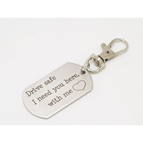 Drive Safe Keyring