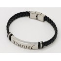 Stainless Steel & Leather Bracelet 2