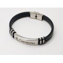 Stainless Steel & Rubber Bracelet 2