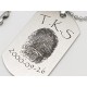 Fingerprint Dog Tag