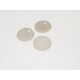 Nicle Plated Brass Round Pet Tag