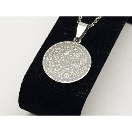 Our Father Prayer Pendant & Chain
