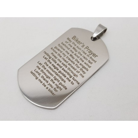Bikers Prayer Dog Tag
