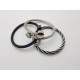 Black Stainless Steel Twisted Wire Bangle